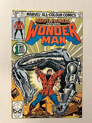 Buy Marvel Premiere #55 Nm- 9.2 First Solo Wonder Man Story Uk Price Variant 1980 • 47.97£