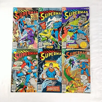 Buy Superman #322 323 324 325 326 327 F+ To VF Lot (1978 DC Comics) Parasite Kobra • 27.71£