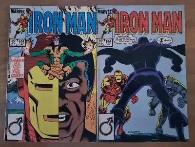 Buy Iron Man (1968 1st Series) Issue 195 And 196 • 10.80£