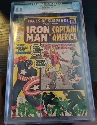 Buy Tales Of Suspense #60 CGC 8.0 Qualified Grade 1964 Iron Man Captain America • 118.59£