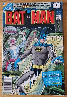 Buy Batman #308 1st Appearance Of Tiffany Fox Batgirl DC Comics 1979 Mr Freeze • 17.50£