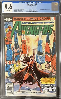 Buy Avengers #187 CGC 9.6 WP Scarlet Witch 1979 • 118.59£