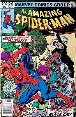 Buy Amazing Spider-Man #204 (vol 1), May 1980 - VG- - Marvel Comics • 4.75£