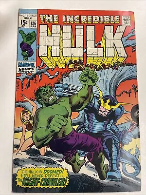 Buy Incredible Hulk #126 Marvel 1970 - VF/FN 1st App Barbara Norris-Valkyrie Hot Key • 39.97£