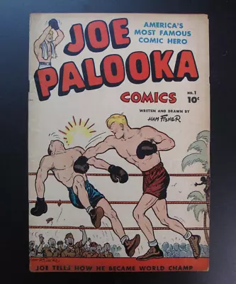 Buy Comics Comic Strip Book Joe Palooka World Champ V2 No. 1 Ham Fisher 1945 • 75.68£