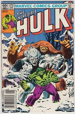 Buy Incredible Hulk #272 2nd Comic Appear Of Rocket Racoon FN Newsstand Marvel 1982 • 17.86£