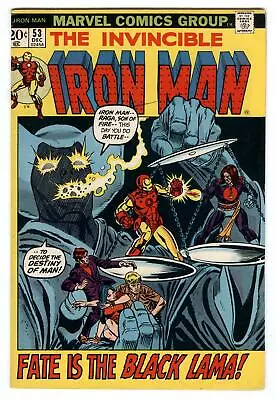 Buy Iron Man #53 Marvel 1972 Bronze Age Gil Kane Cover 1st App Of Black Lama • 15.74£