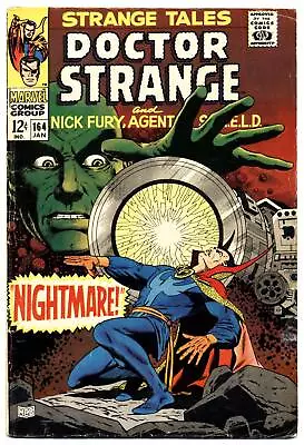 Buy STRANGE TALES #164 G, Jim Steranko SHIELD, Dr. Strange, Marvel Comics 1968 • 15.81£
