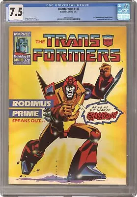 Buy Transformers Magazine #113 CGC 7.5 1987 3900469001 • 367.63£