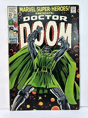 Buy Marvel Super-Heroes #20 (Doctor Doom) Silver Age Marvel Comic 1969 VG/FN 5.0 • 160.49£