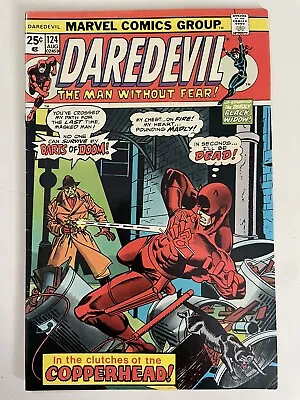 Buy Daredevil #124 (1975) - Key 1st Copperhead / Gil Kane Cover - Marvel Comics • 9.64£