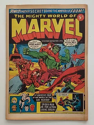 Buy Mighty World Of Marvel #18 VERY RARE MARVEL UK 1972. Stan Lee. FN+ Bronze Age • 12.38£