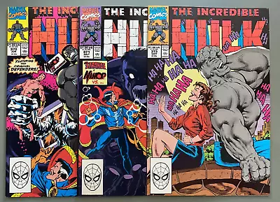 Buy Incredible Hulk #370 - 371 - 373 (Marvel 1990) Doctor Strange! Namor! Dark Hulk! • 19.78£