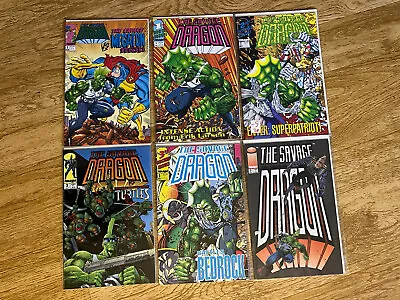 Buy Savage Dragon Comic Lot 6 Vintage Image Comics 1 2 3 5 Vs Megaton Man Turtles • 17.78£