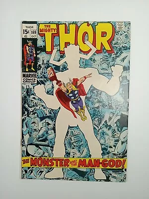 Buy The Mighty Thor #169 Origin Of Galactus - Jack Kirby Marvel Comics 1969 • 52.58£