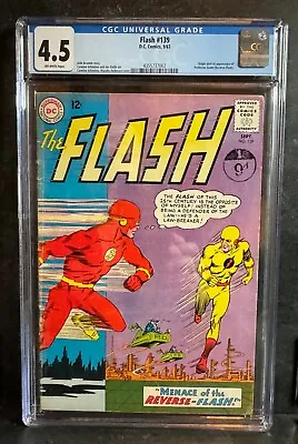 Buy FLASH #139 - Ultra Rare - 1ST APPEARANCE Of The REVERSE FLASH - CGC 4.5 • 595£