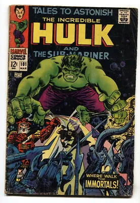 Buy Tales To Astonish #101--comic Book--1967--HULK-SUBBY--Marvel • 26.12£