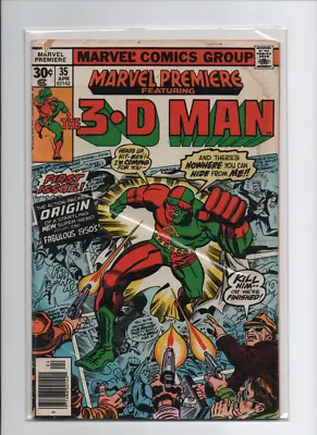 Buy Marvel Premiere 3-d Man # 35 Comic 1977 Copper G/vg B7 • 3.24£