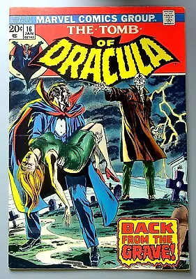Buy Tomb Of Dracula #16 ~ MARVEL 1974 ~ WOLFMAN & COLAN -Return From The Grave FN/VF • 23.98£