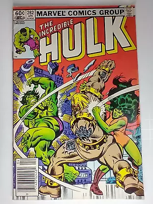 Buy Marvel Comics The Incredible Hulk #282 1st Team-Up With She-Hulk VF- 7.5 • 20.03£