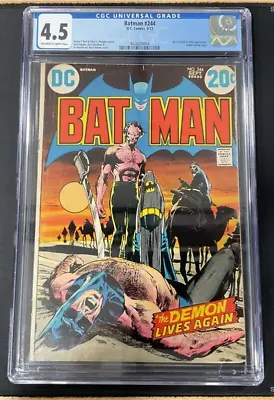 Buy Batman #244 CGC 4.5 DC 1972 Classic Neal Adams Cover • 107.04£