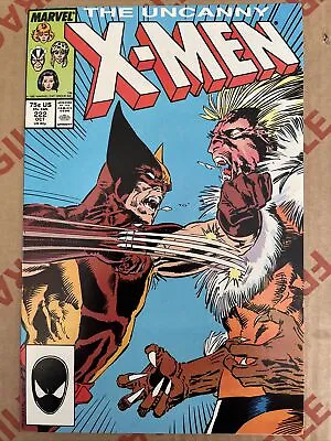 Buy UNCANNY X-MEN ISSUE #222 1987 WOLVERINE V SABRETOOTH. Marvel Comics • 9.99£