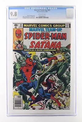 Buy Marvel Team-Up #81 - Marvel Comics 1979 CGC 9.8   Death   Of Satana. NEWSSTAND • 319.01£