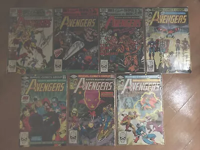 Buy Vintage Marvel Comics The Avengers 214 215 216 217 218 219 220 Drax Thor - 1982 • 24.99£