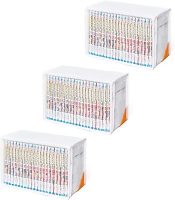 Buy Comic Book Storage Boxes 3 Set White Zipper Type Transparent Window Foldable • 37.74£