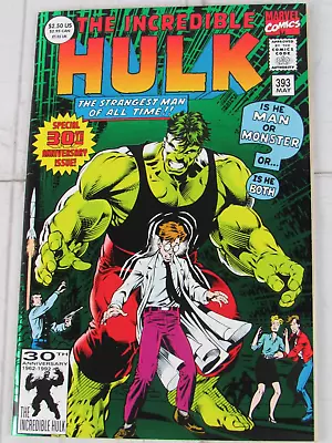 Buy The Incredible Hulk #393 May 1992 Marvel Comics Newsstand Edition • 2.83£