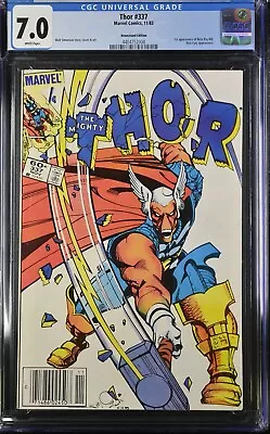 Buy Thor #337 CGC 7.0 💥NEWSSTAND Variant💥1st Appearance Beta Ray Bill🔑KEY Book! • 59.96£