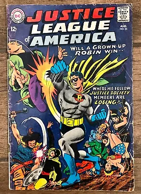 Buy DC Comic Book Justice League Of America #55 August 1967 Robin Wonder Woman VG • 21.44£