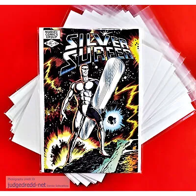 Buy Comic Bags And Boards Size17 Resealable For Comics Eg Silver Surfer X 10 • 12.99£