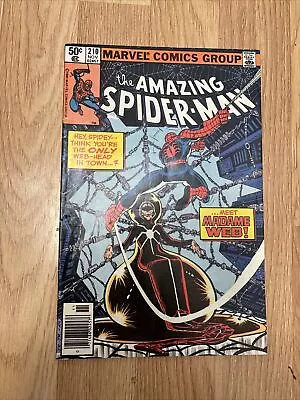 Buy Amazing Spider-man #210 Newsstand VF 1st Appearance Madame Web • 51.24£