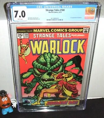 Buy Strange Tales #180 Marvel 1975 Warlock 1st Appearance Of Gamora Starlin Cgc 7.0 • 110.92£