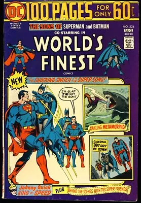 Buy World's Finest #224 1974 Fn/vf Batman Jr & Superman Jr Super Sons - 100 Pg Giant • 19.98£
