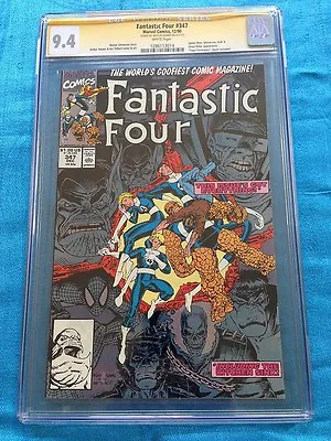 Buy Fantastic Four #347 - Marvel - CGC SS 9.4 NM - Signed By Art Adams • 87.35£
