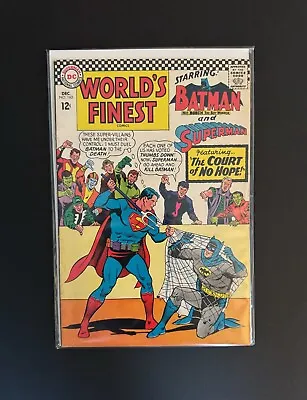 Buy World's Finest Comics Superman Batman #163 DC 1966 F/VF • 18.97£