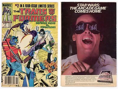 Buy Transformers #2 FN- 5.5 1st Print NEWSSTAND 2nd Optimus Prime & More 1984 Marvel • 22.77£