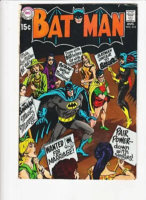 Buy Batman, 214    Comic  DC  ! BATMAN UNFAIR TO BATGIRL PROTEST ISSUE • 24.13£