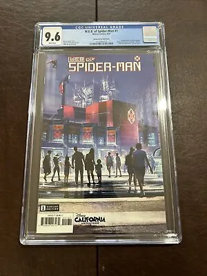 Buy W.E.B. OF SPIDER-MAN #1 CGC 9.6 Disney California Adventure Variant Cover Marvel • 39.42£