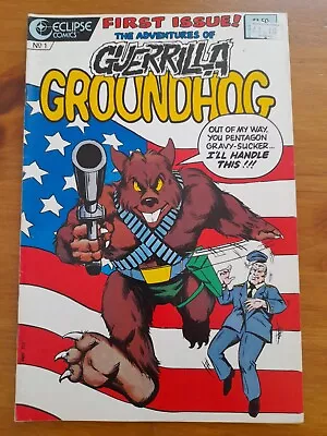 Buy Guerrilla Groundhog #1 Jan 1987 FINE+ 6.5 Martial Arts Funny Animal Comic • 4.99£