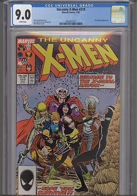 Buy Uncanny X-Men #219 CGC 9.0 1987 Marvel Comics Mauraders  App • 27.58£