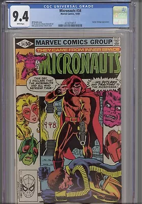 Buy Micronauts #34 CGC 9.4 1981 Marvel Comics Doctor Strange Appearance • 40.51£