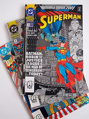Buy Superman  Armageddon 2001 Annuals (1991) 3 Issue Lot - Batman JLA App DC Comics • 8.99£