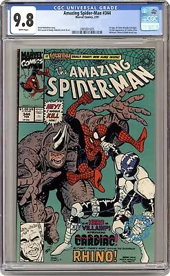 Buy Amazing Spider-Man #344D Direct Variant CGC 9.8 1991 3985801005 • 206.97£