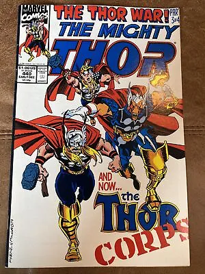 Buy THE MIGHTY THOR #440 MARVEL 1st THOR CORPS BETA RAY BILL 1991 NM HIGH GRADE • 3.96£