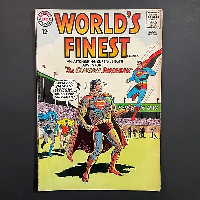 Buy World's Finest 140 Silver Age DC 1964 Superman Batman Comic Clayface Cover • 20.04£