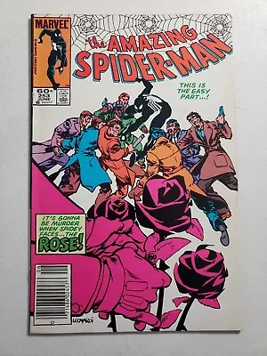 Buy Amazing Spider-Man #253 KEY 1st Appearance Of The Rose Newsstand Edition 1984 • 9.59£
