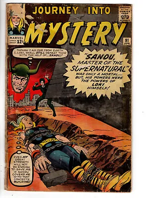 Buy Journey Into Mystery #91 (1963) - Grade 2.0 - 1st Marvel Comics Group Logo! • 111.02£